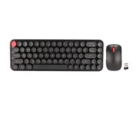 Combo de Teclado y Mouse Inalámbricos, Lindo Teclado y Mouse 2.4G con Receptor USB, Teclado Inalámbrico de 68 Teclas y Mouse de 3 dpi, para 10/8/7/XP, para Vista OS, Destop,