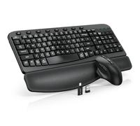 Combo de teclado y mouse - Teclado ergonómico de tamaño completo