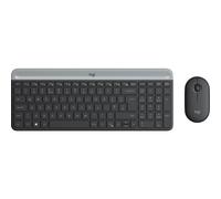 Logitech MK470 Combo Teclado y Ratón Inalámbrico para Windows, 2.4 GHz con Receptor USB Unifying, Diseño Compacto, Batería de Adecuada Duración, Disposición QWERTY Español, Negro