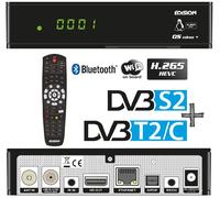 COMBO Receptor Satélite DVB-S2 + Cable/TDT DVB-T2/C Full HD Wi-Fi/Bluetooth (Linux/Enigma2) - EDISION