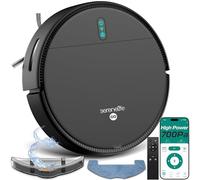 Combo Robot Aspirador y Mopa Inteligente, Control por App, 3 Modos de Limpieza, Sensores Anti-Caídas, Limpieza en Múltiples Superficies, Auto-Carga, Succión de 700Pa Ideal para Pelo de Mascotas, Pisos