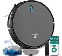 Combo Robot Aspirador y Mopa Inteligente, Succión de 2000Pa, Control por App, 4 Modos de Limpieza, Sensores Anti-Caídas, Limpieza en Múltiples Superficies, Auto-Carga, Ideal para Pelo de Mascotas,