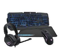 TECLADO KIT DEEPGAMING X-WING2 TECLADO RATON AURICULAR ALFOMBRILLA