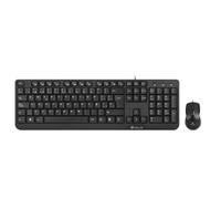 Combo Teclado/Raton NGS Cocoa Kit USB Negro