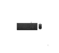 Combo teclado y ratón Lenovo Essential Cableado Negro