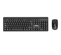 Nilox - NXKMWE011 teclado Ratón incluido Oficina RF inalámbrico Español Negro