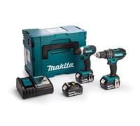 Combopack 2 herramientas taladro de percusión (DHP482) y destornillador (DTD152) (3x3,0 Ah) - MAKITA DLX2131JX1