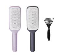 Combs De Cabello De 2 Piezas, Garras De Limpieza De 1 Pieza, Peines De Cabello Telescópicos Rotativos, Peines De Masaje De Cojín De Aire Para Mujeres, Peines De Viaje Convenientes.