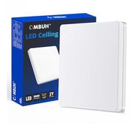 Combuh 48W Lampara Baño Techo, 30cm Plafon LED Cocina Interior, 4320LM Luces Frío, Iluminacion Entrada, Candeeiro Teto Modernos, Ceiling Light IP44, para Habitacion, Attic y Corridor