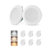 Combuh Focos Led Empotrables 12V para Camper Autocaravana, 4W Downlight Techo Agujero 55mm 58mm 60mm, IP44 Impermeable Luz Planos para Furgoneta Caravanas Muebles, 3000K 4000K 6000K, 6 Piezas