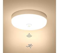 Combuh Lamparas LED Techo con Sensor de Movimento, Plafon Lámpara Detector Interior 15cm, 220V Luz Sotano Redondo, Para Uso en Pasillo y Garaje, Candeeiro Automatico, Ceiling Light