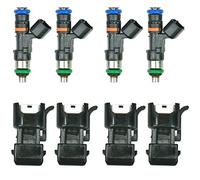 combustible inyector Para Para A4 Para TT 1,8 T 20V 1999-2005 Piezas #0280158117 4 Uds Inyectores De Combustible Con Cuatro Accesorios