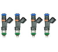 Combustible Inyector Reemplazo 0280158117 Para A4 Para TT 1999 2000 2001 2002 2003 2004 2005 1.8T Turbo 4 Piezas Inyectores Combustible Con 4 Accesorios(4Pcs)