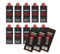 Combustible más Ligero Zippo Set 10 X Jazmín Gasolina Original Gasolina Cada 125 ML 18 Unidades Piedra de Mechero