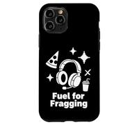 Combustible para Fragging Gamer Snacks Headset Pixel Art Design Carcasa para iPhone 11 Pro