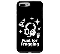 Combustible para Fragging Gamer Snacks Headset Pixel Art Design Carcasa para iPhone 7 Plus/8 Plus