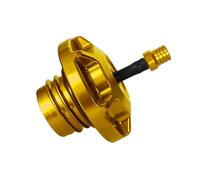Combustible Tapa Tanque Apto para Harley, todos los tanques de gasolina con rosca hembra, excepto Touring 23,5-25, tapa aluminio CNC Universal Tapon Deposito Combustible