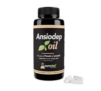 Comdiet - Ansiodep Oil | Pastillas Antiestres Adultos con Aceite de Tournesol BIO 90% y Aceites Esenciales Quimiotipados | 60 Cápsulas Relax con Lavanda y Pomelo | Relajación y Antiestres Adultos