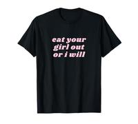 Come a tu Chica o lo haré | Orgullo Lesbiana LGBTQ Adulto Camiseta