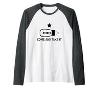 Come and Take It - Divertido diseño de biberón para Padres, papás Camiseta Manga Raglan