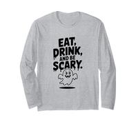 Come, Bebe y da Miedo, Divertido Fantasma de Halloween Manga Larga