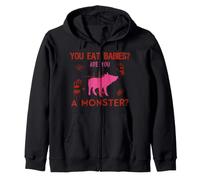 Come bebés, ¿Eres un Monstruo? Pro Animal Vegano Sudadera con Capucha