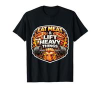 Come Carne y Levanta Cosas Pesadas Carnívoro Gym Wheight Lifting Camiseta