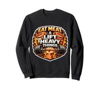 Come Carne y Levanta Cosas Pesadas Carnívoro Gym Wheight Lifting Sudadera