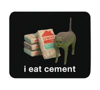 Come Cemento - Divertido Meme del Gato Maldito Mouse Pad Portátil Alfombrilla De Escritorio Duradero Mousepad para Ordenador Pc Hogar 25X30Cm
