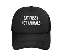 Come Coño, No Animales Unisex Sombrero Ligera Snapback Cap Ajustable Gorra Trucker para Senderismo Verano Aire Libre