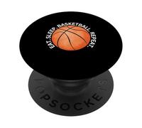 Come. Dormir. Baloncesto. Repetir. Jugador de béisbol PopSockets PopGrip Adhesivo