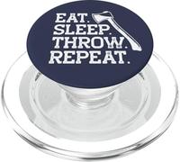 Come. Dormir. Lanzar. Repetir. Meme de Lanzamiento de Hacha PopSockets PopGrip para MagSafe