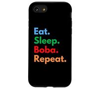 Come. Duerme. Boba. Repite. Para adictos al té de burbujas Carcasa para iPhone SE (2020) / 7 / 8