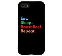 Come. Duerme. Carne asada. Repite. Para los amantes de la carne asada Carcasa para iPhone SE (2020) / 7 / 8