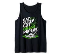 Come, Duerme, Corta el césped, Repite el Corte del césped, Dice papá, Mujeres y Hombres Camiseta sin Mangas