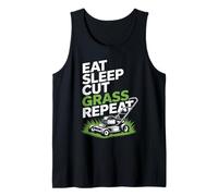 Come, Duerme, Corta el césped, Repite el Corte del césped, Dice papá, Mujeres y Hombres Camiseta sin Mangas