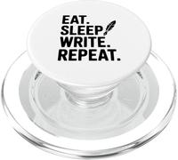 Come, Duerme, escribe, Repite una Cita Motivacional PopSockets PopGrip para MagSafe
