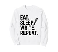 Come, Duerme, escribe, Repite una Cita Motivacional Sudadera