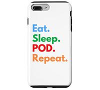 Come. Duerme. POD. Repite. Impresión colorida simple bajo demanda Carcasa para iPhone 7 Plus/8 Plus