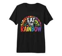 Come el Arco Iris Comer Saludable Vegano Vegetariano Camiseta Premium