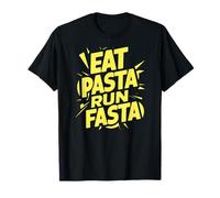 Come Pasta Corre más rápido Frase Divertida Camiseta