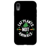 Come Plantas, no Animales repollo Carcasa para iPhone XR