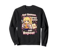 Come Ramen Dibuja Anime Y Repite | Linda Chica Manga Kawaii Sudadera