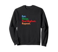 Come Sleep Encuentra Bigfoot Repeat para Cazadores y Amantes de pies Grandes Sudadera