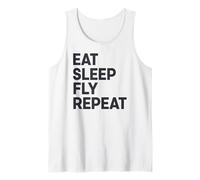 Come Sleep Fly Repeat Camiseta sin Mangas