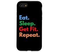 Come Sleep Get Fit Repeat para los amantes del fitness y el gimnasio Carcasa para iPhone SE (2020) / 7 / 8