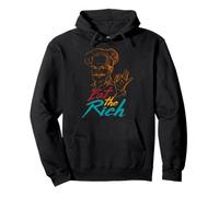 Come The Rich, divertido, retro vintage Sudadera con Capucha
