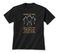 Come To The Bark Side Black Mens T Shirt by Earth Sun Moon Size S