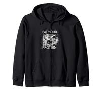 Come tu proteína- Funny Dragon Eating Knight Sudadera con Capucha