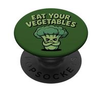 Come Tus Verduras Vegano Vegetariano Divertido Brócoli Dieta PopSockets PopGrip Adhesivo
